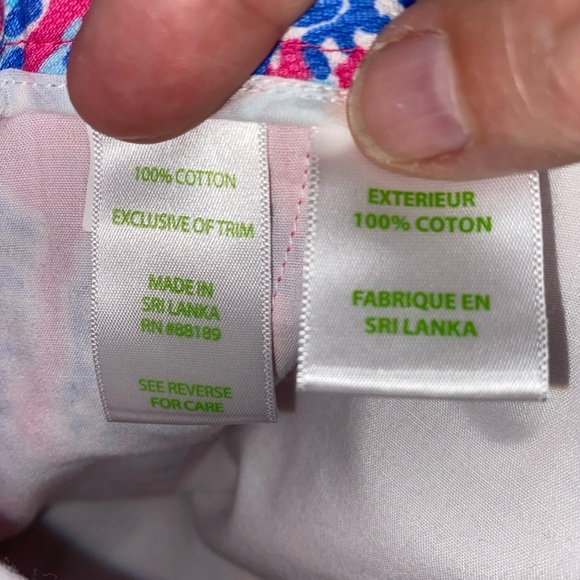 Lilly Pulitzer Adie Capri Pink Samba 4" Inseam Vintage Dobby Shorts - SIZE 0 - Picture 5 of 6